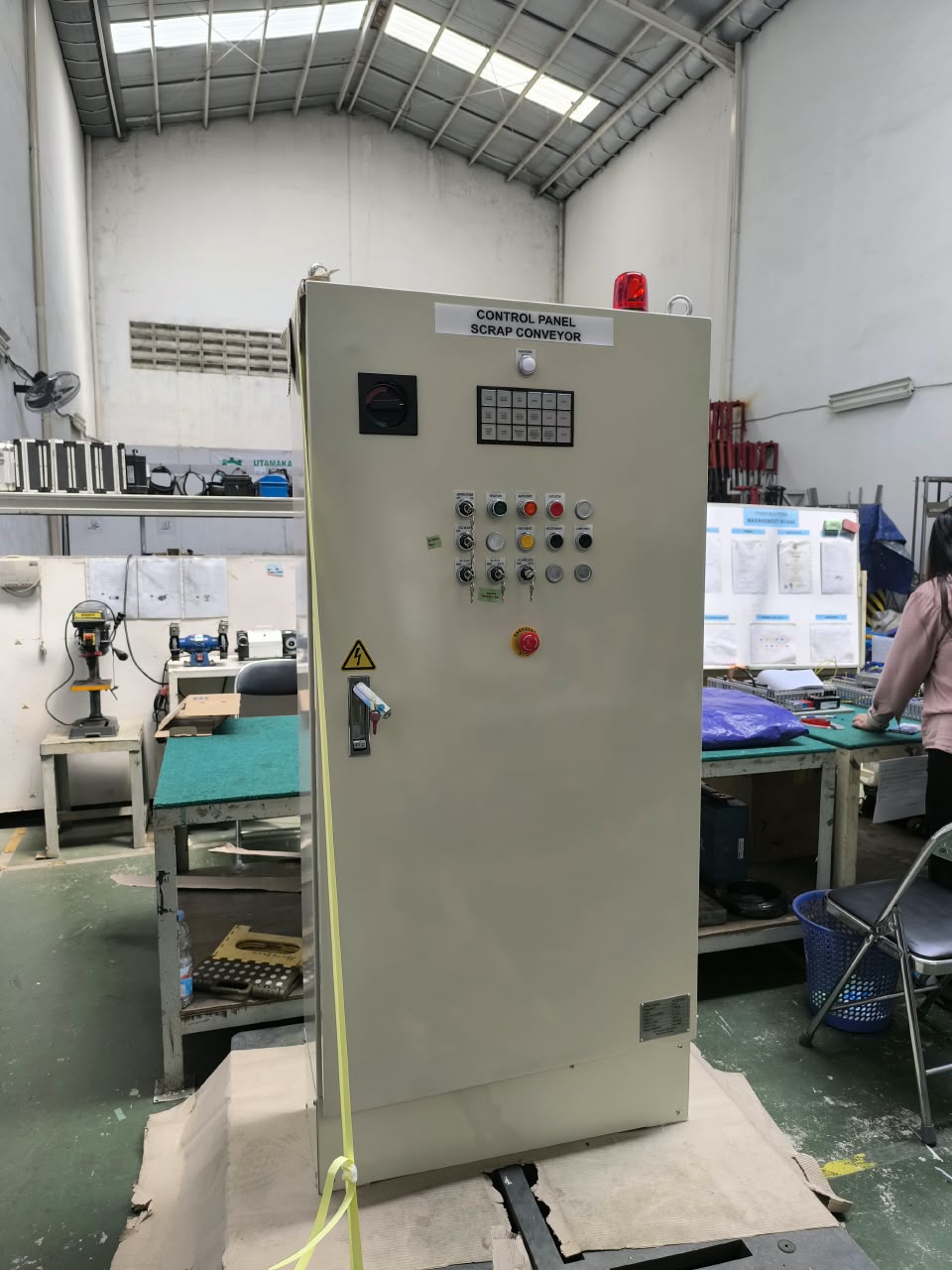 Panel Control Scrab Conveyor